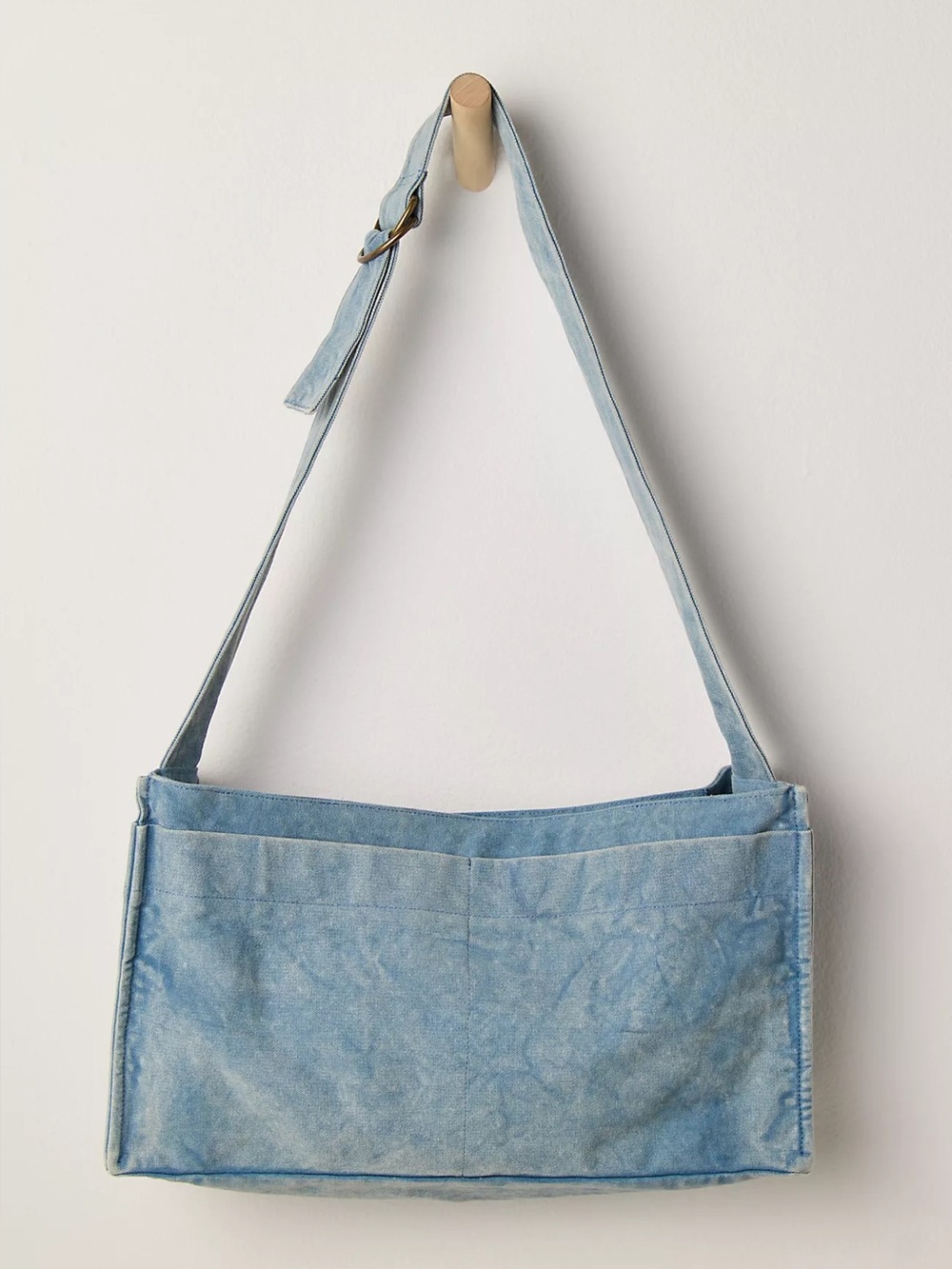 NWT Free People Camp Crush Sling Bag ~ Blue - Picture 3 of 11